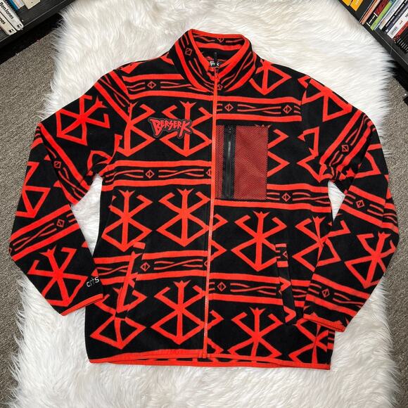 ATSUKO X BERSERK BRAND OF SACRIFICE FLEECE JACKET SIZE MEDIUM GUTS - Picture 1 of 4